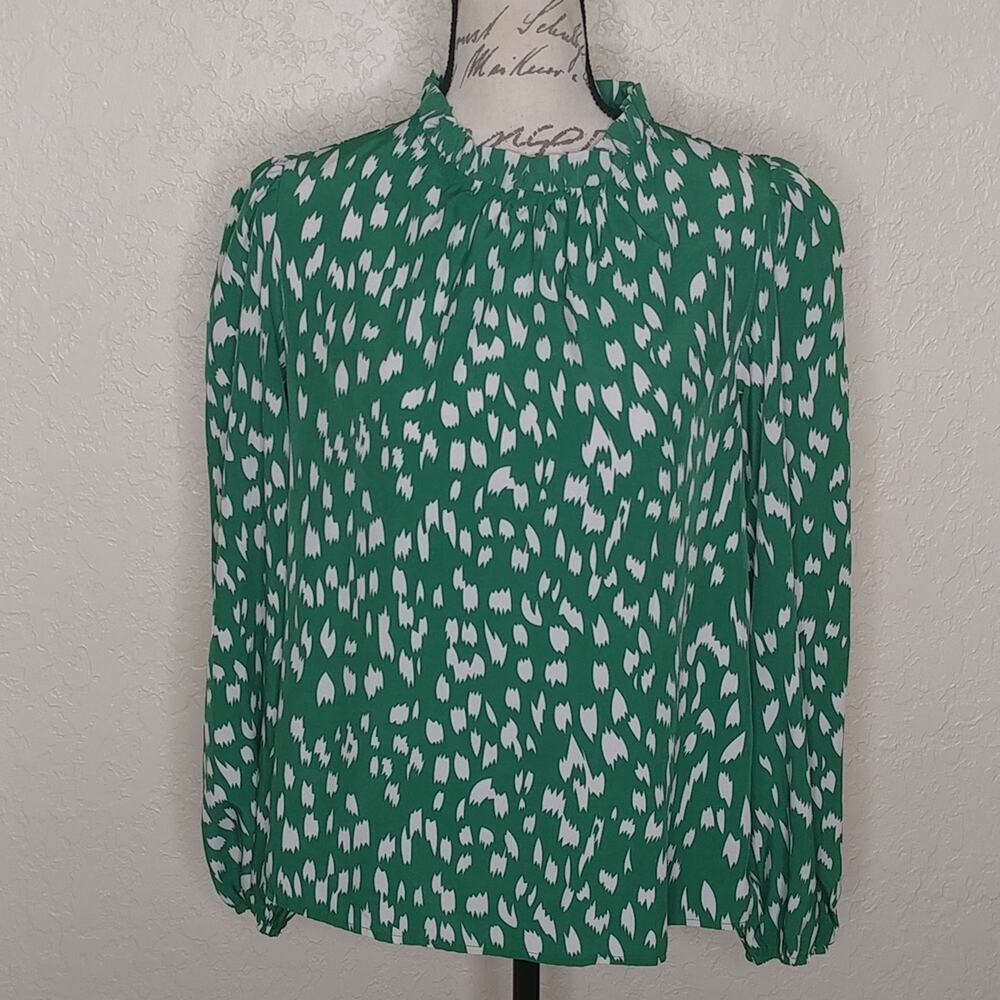 Shein‎ Ruffle Collar Long Sleeve Top Size S